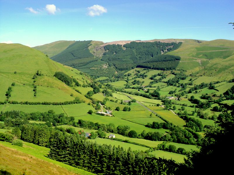 Cerist Valley from Foel Dinas (old route)