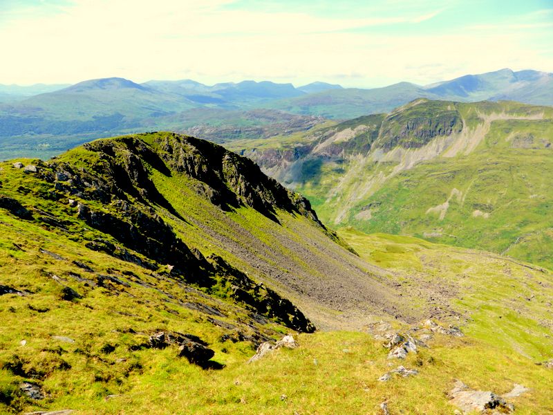 Western Mountains, Cnicht and Snowdon from Moelwyn Mawr