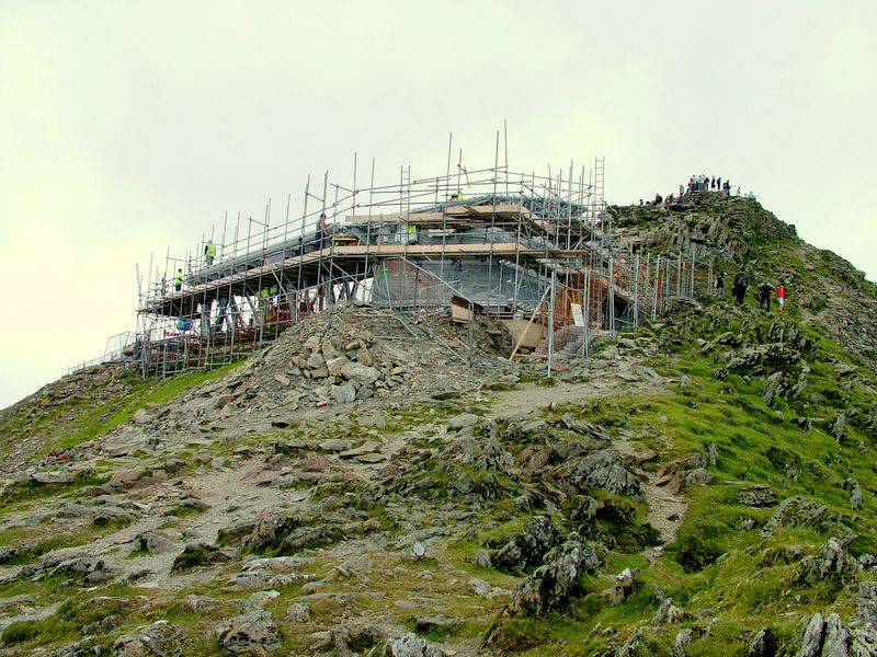 Work on Snowdon Summit Station & Visitor Centre (August 2007)