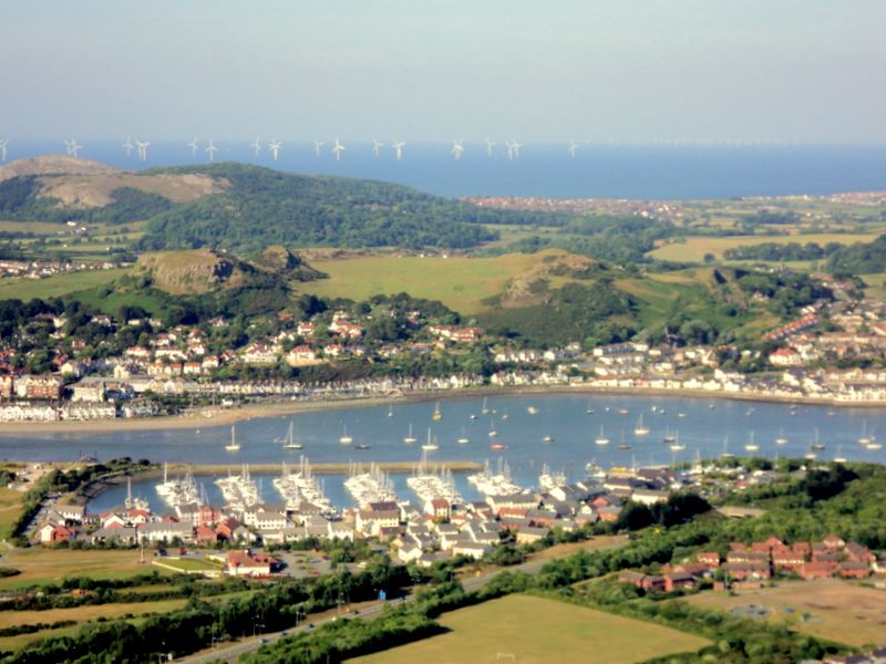 Conwy Marina from Conwy Mountain